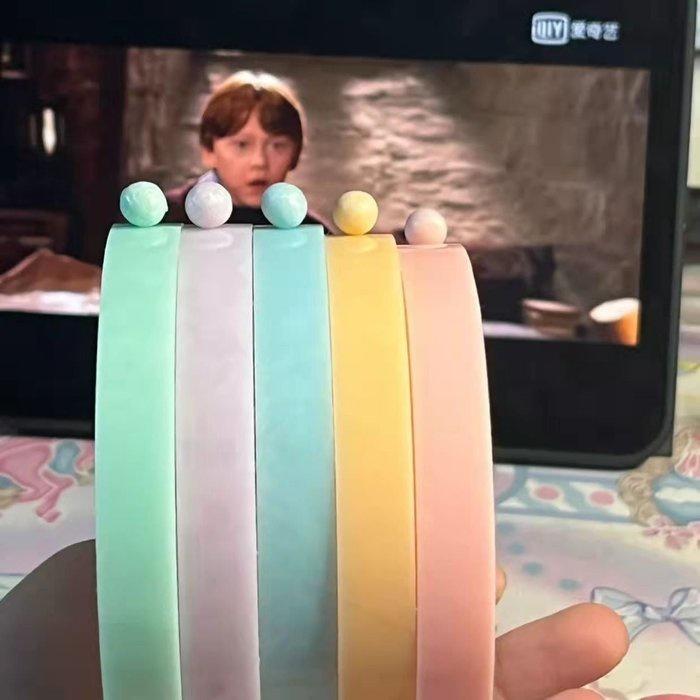 馬卡龍 解壓粘球球膠帶 抖音小紅書同款 黏球膠帶 diang球球 解壓膠帶 黏黏球膠布 黏黏球專用膠帶 過年-細節圖4