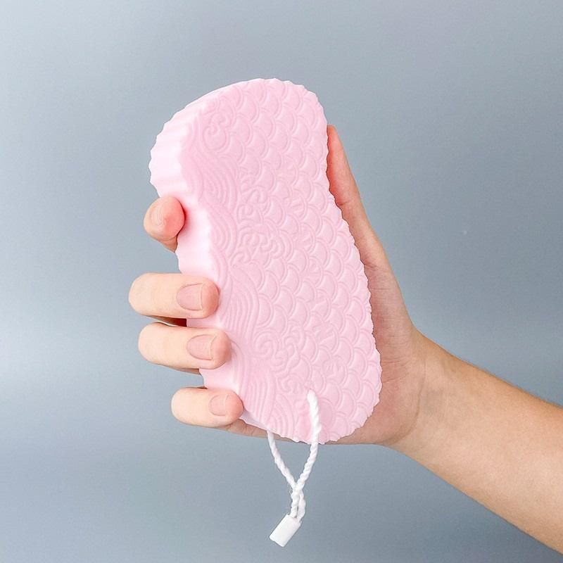 海綿搓澡器 去角質 韓國爆賣3D兒童搓澡海綿 巾去污海綿浴擦嬰兒 成人兒童 寶寶洗澡搓泥 搓澡神器-細節圖5