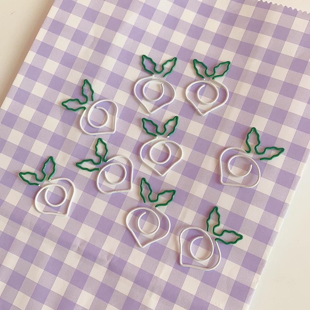 水果胡蘿蔔 蔬果造型迴紋針白蘿蔔 文件夾/書籤/整理/造型迴紋針/萬字夾/曲別針/紙夾/創意辦公文書用具-細節圖6