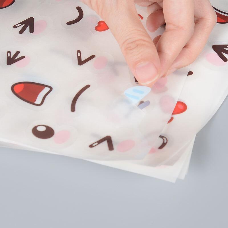 手帳表情貼紙  韓國INS風  套裝 ins風可愛卡通動漫 手帳裝飾 素材-細節圖5