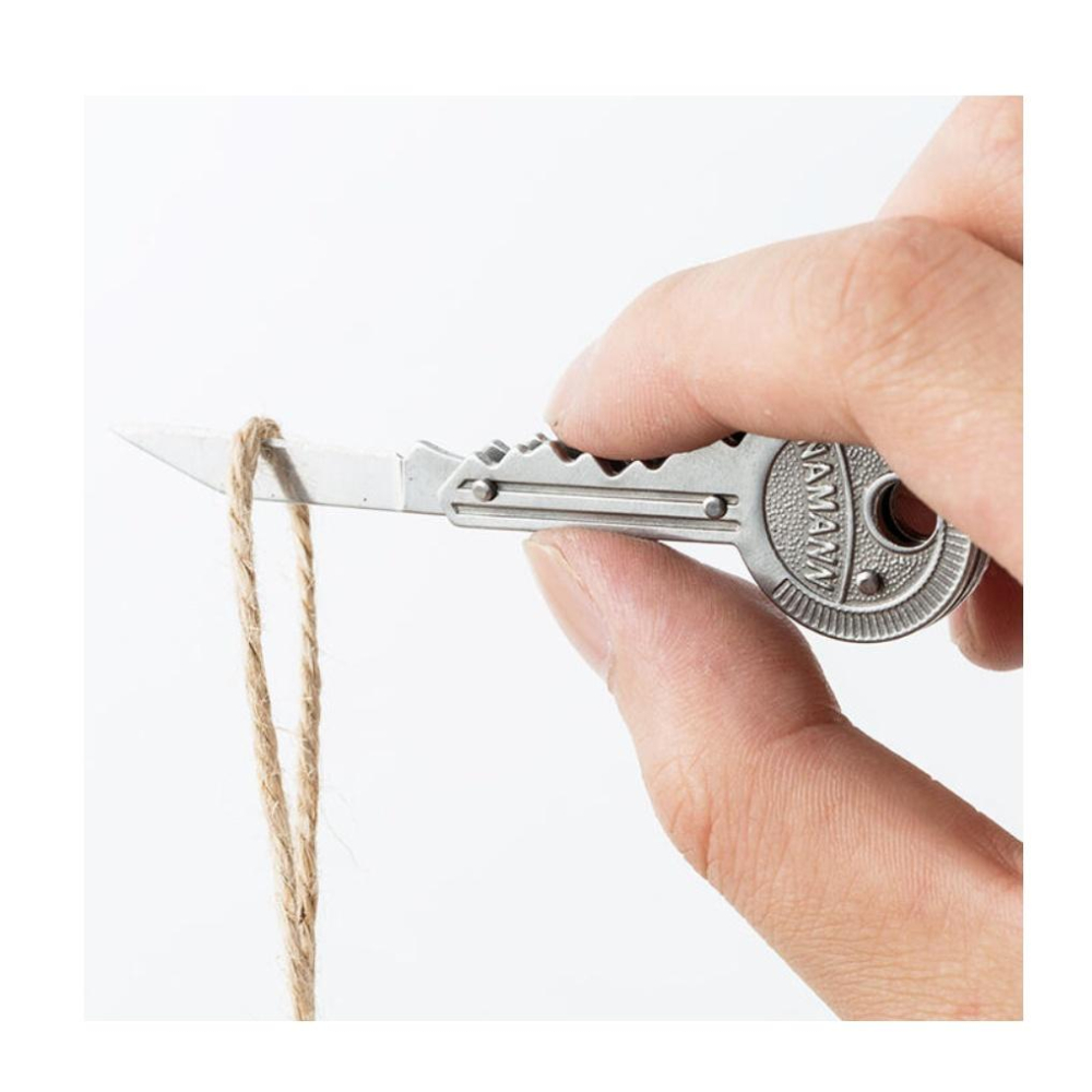 鑰匙刀小折刀 旅遊便攜 小刀 摺疊刀 多功能鑰匙圈 折疊迷你小刀 瑞士刀 求生 登山露營 戰狼爪龍爪刀-細節圖2