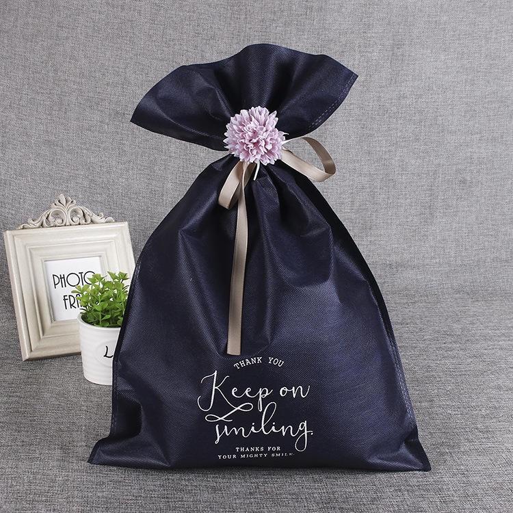 感謝禮物袋 含小花  聖誕禮物袋 緞帶禮物袋 禮袋包裝袋 聖誕商務禮物袋 禮品袋-細節圖6