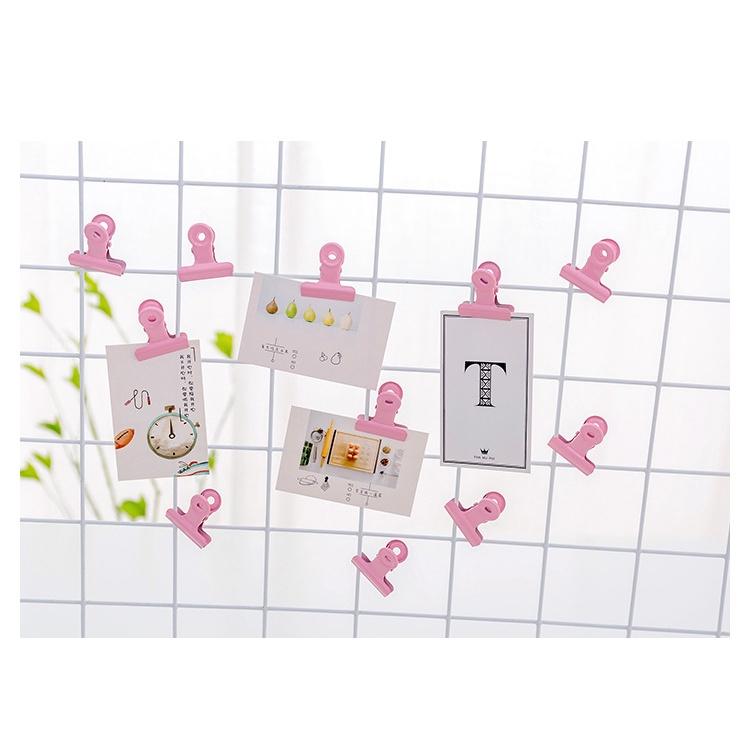 復古粉色女圓尾夾👍👍 金屬長尾夾 學生試卷夾 資料夾 票據夾日系原宿風-細節圖4