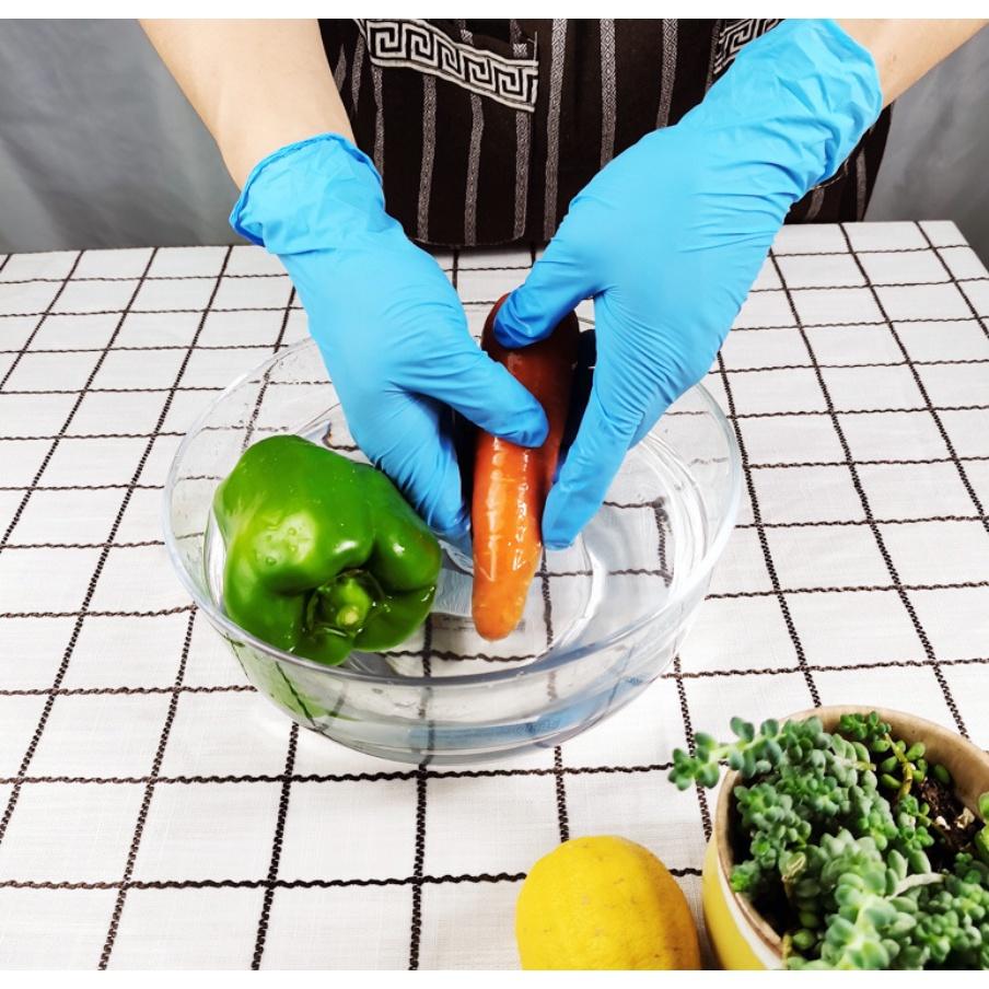 一次性pvc手套【盒裝100入】黑色/透明 丁晴乳膠  耐酸鹼食品 美容院手套 廚房手套  洗碗手套  家庭清潔-細節圖6