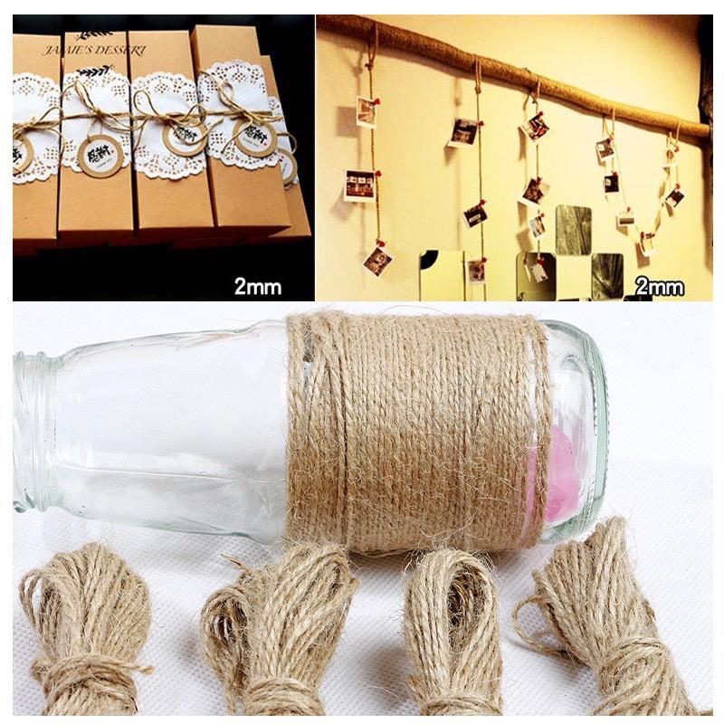 麻繩【1捲】相片繩子 包裝繩 天然細黃  diy照片夾繩子 吊飾 手工編織繩 輔料 裝飾繩子-細節圖4