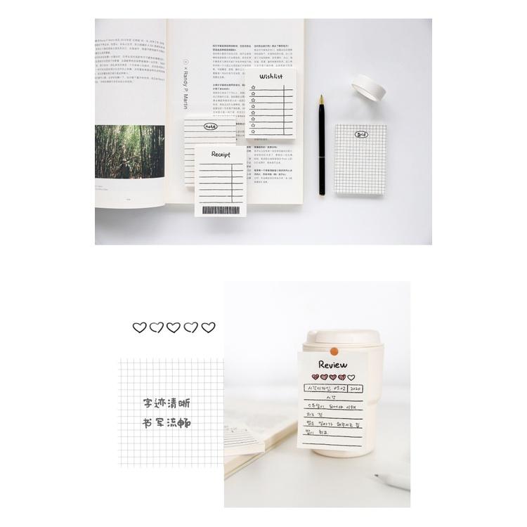 便利貼 韓國ins便簽紙 可撕學生用 文具 創意可愛計劃  便簽本 小本子 文具用品 學生文 網紅款筆記本 無粘性-細節圖5