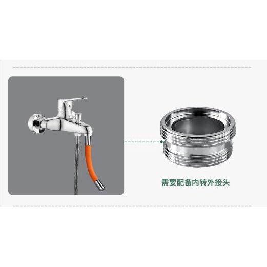 水龍頭延伸器 50cm水龍頭延長器 水龍頭加長延伸器衛生間陽台 浴室龍頭 延長器 防濺水頭嘴神器通用 720度旋轉-細節圖7