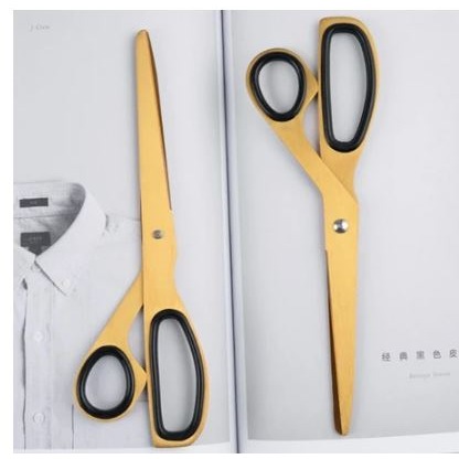 現貨 北歐不對稱金色剪刀 不鏽鋼美工剪刀 復古文具剪刀 裁紙剪紙 DIY手作 工藝剪刀 辦公家用-細節圖5