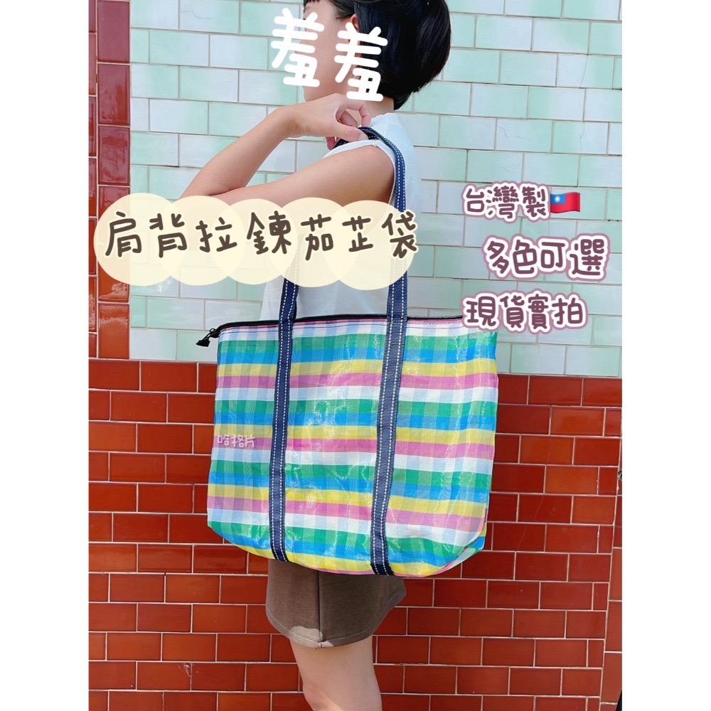 現貨 茄芷袋拉鍊 茄芷袋拉鍊款 肩背茄芷袋 茄芷袋 媽媽包 旅行包-規格圖9