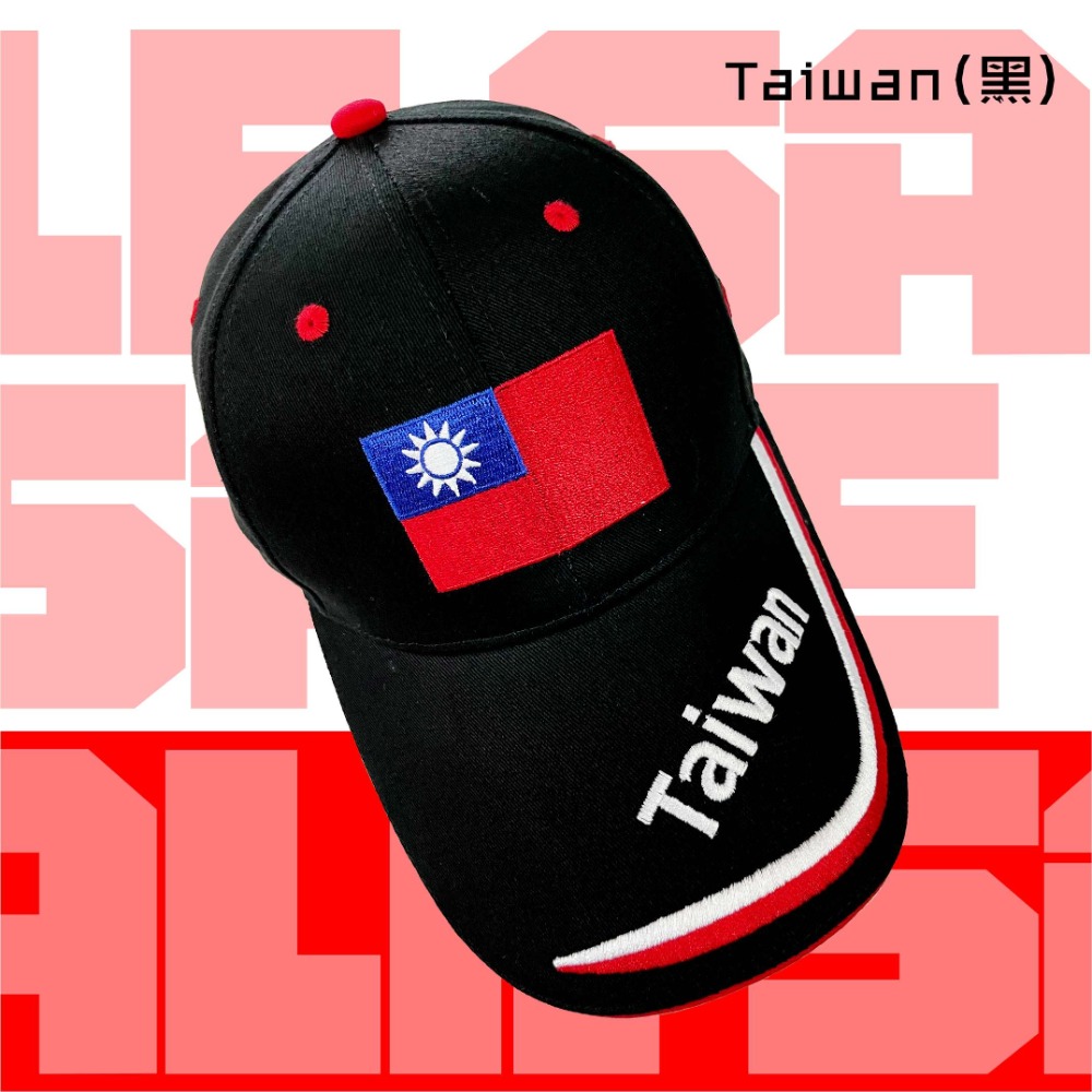【嚴選】 中華民國國旗帽 經典Taiwan刺繡 棒球帽-細節圖4