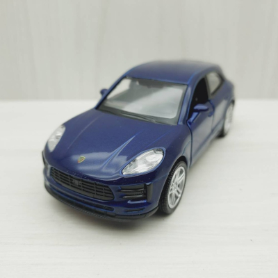 全新盒裝1:36~PORSCHE保時捷 - MACAN 藍色 合金模型車 玩具 禮物 兒童 迴力車 模型車 交通模型