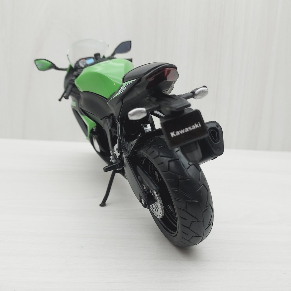 全新盒裝~1:12~川崎KAWASAKI ZX-6R 黑綠色重型機車模型玩具禮物兒童 