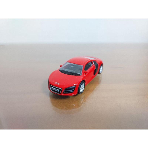 台灣現貨 全新盒裝1:64~奧迪 AUDI R8 V10 紅色 合金 模型車 玩具 小汽車 兒童 禮物 收藏 交通 比例
