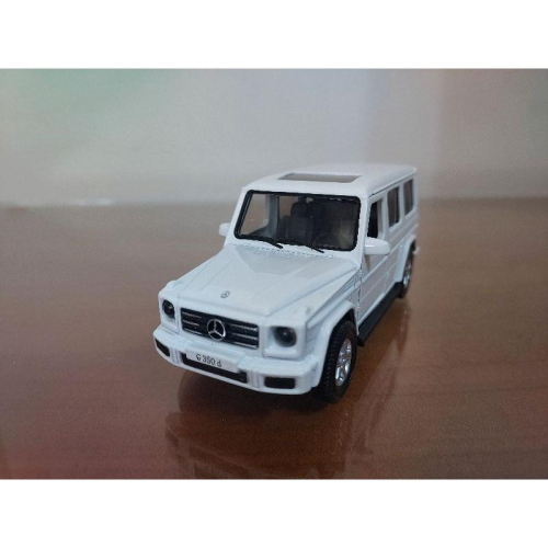 台灣現貨 全新盒裝~1:42~賓士 BENZ G350D 白色 合金 模型車 玩具 迴力 兒童 生日 禮物 收藏 擺飾