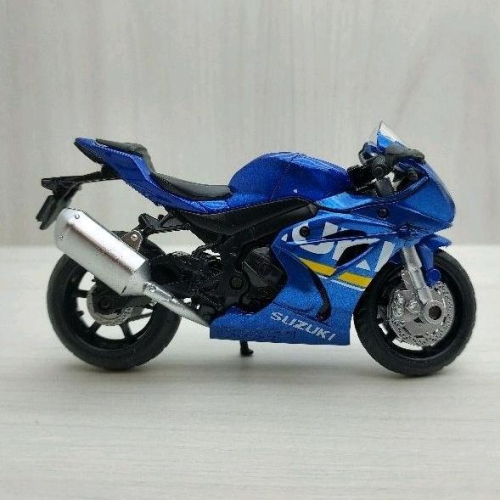 台灣現貨 全新盒裝1:18~鈴木GSX-R1000 藍色 模型車 玩具 兒童 收藏 重機 禮物 擺飾 摩托車