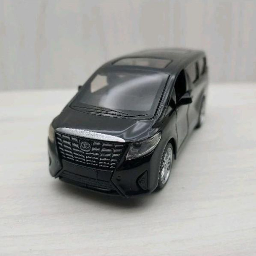 台灣現貨 全新盒裝1:43豐田TOYOTA埃爾法 ALPHARD 黑色 合金 模型車 玩具 迴力 兒童 生日 禮物 收藏