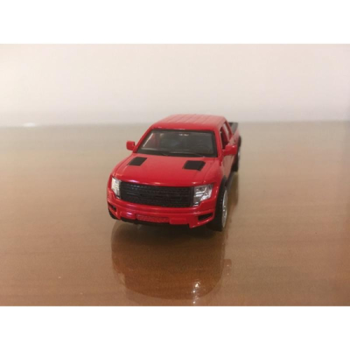台灣現貨 全新盒裝~1:52~福特貨卡 F-150 紅色 合金 模型車 玩具 迴力 兒童 生日 禮物 收藏 擺飾 交通