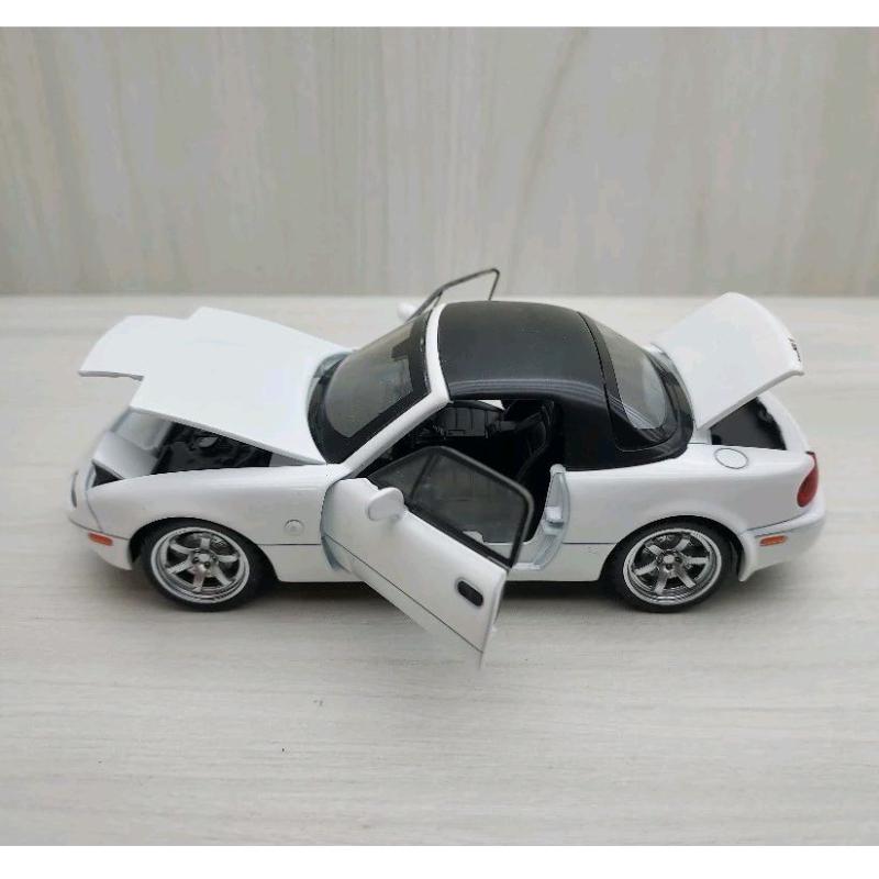台灣現貨 全新盒裝~1:32 ~馬自達 MAZDA MX-5 白色 合金 模型車 聲光車 玩具 兒童 禮物 收藏 交通-細節圖5