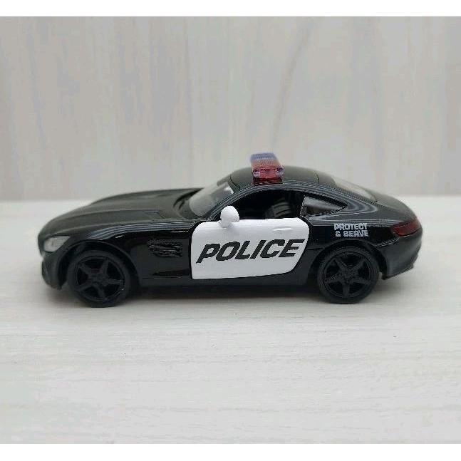 台灣現貨 全新盒裝1:36~賓士 BENZ AMG GT S 警車 黑色 合金 模型車 迴力車 收藏 禮物 玩具-細節圖2
