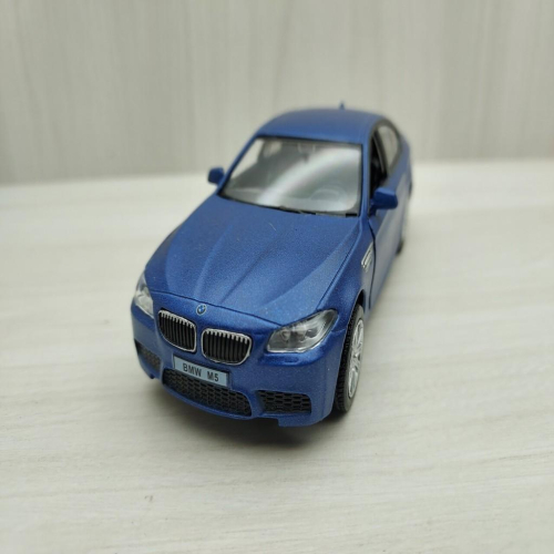 全新盒裝1:36~寶馬BMW M5 消光藍色合金汽車模型