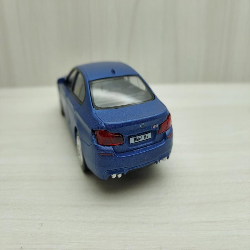 全新盒裝1:36~寶馬BMW M5 消光藍色合金汽車模型-細節圖4