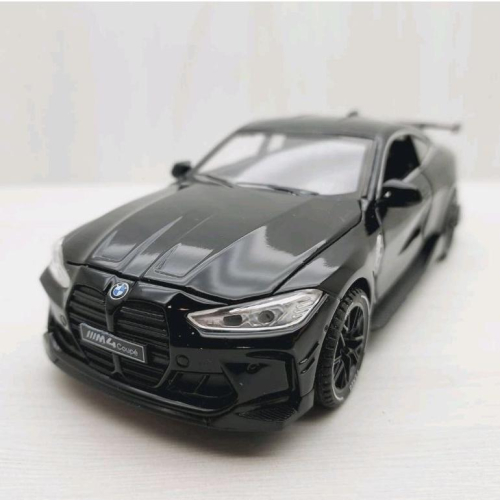 全新盒裝~1:32 ~寶馬 BMW M4 COUPE 黑色 合金 模型車 聲光車 玩具 兒童 禮物 收藏 交通 比例模型