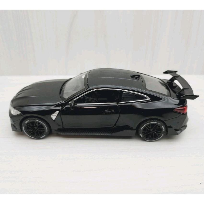 全新盒裝~1:32 ~寶馬 BMW M4 COUPE 黑色 合金 模型車 聲光車 玩具 兒童 禮物 收藏 交通 比例模型-細節圖2