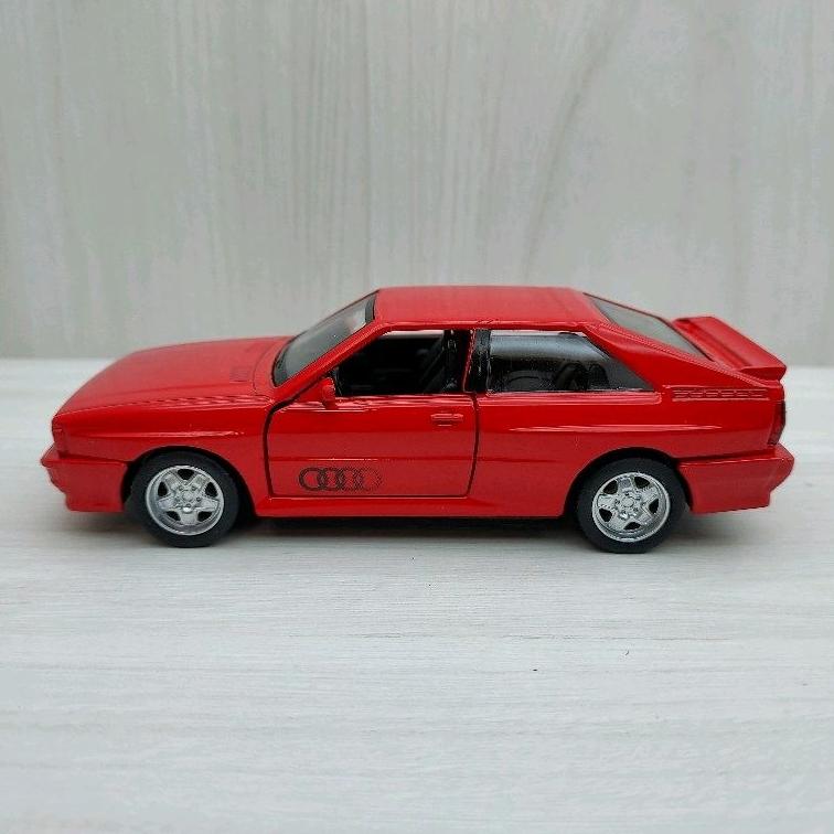 台灣現貨 全新盒裝~1:36~奧迪 AUDI Quattro 1980 紅色 合金 模型車 迴力車 玩具 兒童 禮物-細節圖2