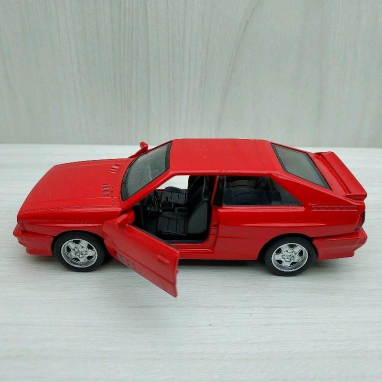台灣現貨 全新盒裝~1:36~奧迪 AUDI Quattro 1980 紅色 合金 模型車 迴力車 玩具 兒童 禮物-細節圖3