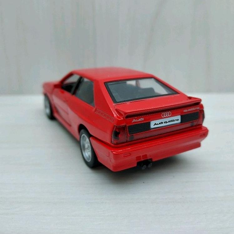 台灣現貨 全新盒裝~1:36~奧迪 AUDI Quattro 1980 紅色 合金 模型車 迴力車 玩具 兒童 禮物-細節圖4