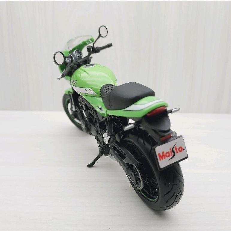 台灣現貨 全新盒裝1:12川崎 KAWASAKI Z900RS Cafe 黑綠色 模型車 玩具 兒童 收藏 重機 禮物-細節圖4