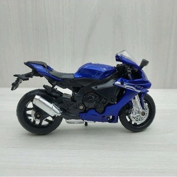 台灣現貨 全新盒裝~1:18~山葉 YAMAHA YZF-R1 藍色 模型車 玩具 兒童 收藏 重機 禮物 擺飾 摩托車-細節圖3