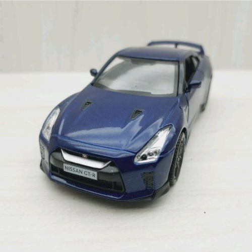 台灣現貨 全新盒裝1:36日產NISSAN GTR R35 藍色 合金 模型車 玩具 迴力 兒童 生日 禮物 收藏 擺飾