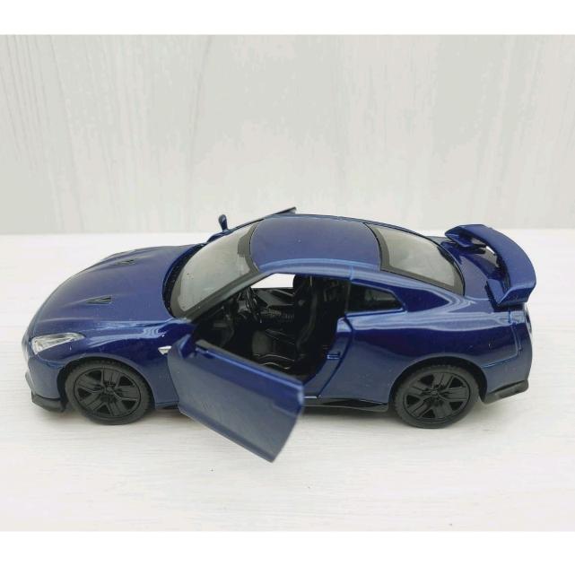 台灣現貨 全新盒裝1:36日產NISSAN GTR R35 藍色 合金 模型車 玩具 迴力 兒童 生日 禮物 收藏 擺飾-細節圖3