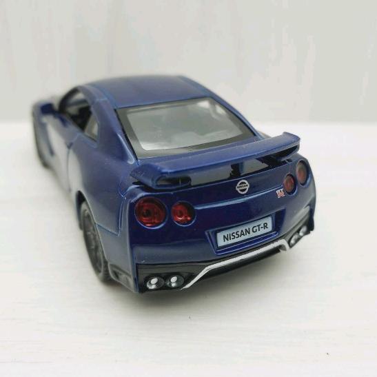 台灣現貨 全新盒裝1:36日產NISSAN GTR R35 藍色 合金 模型車 玩具 迴力 兒童 生日 禮物 收藏 擺飾-細節圖4