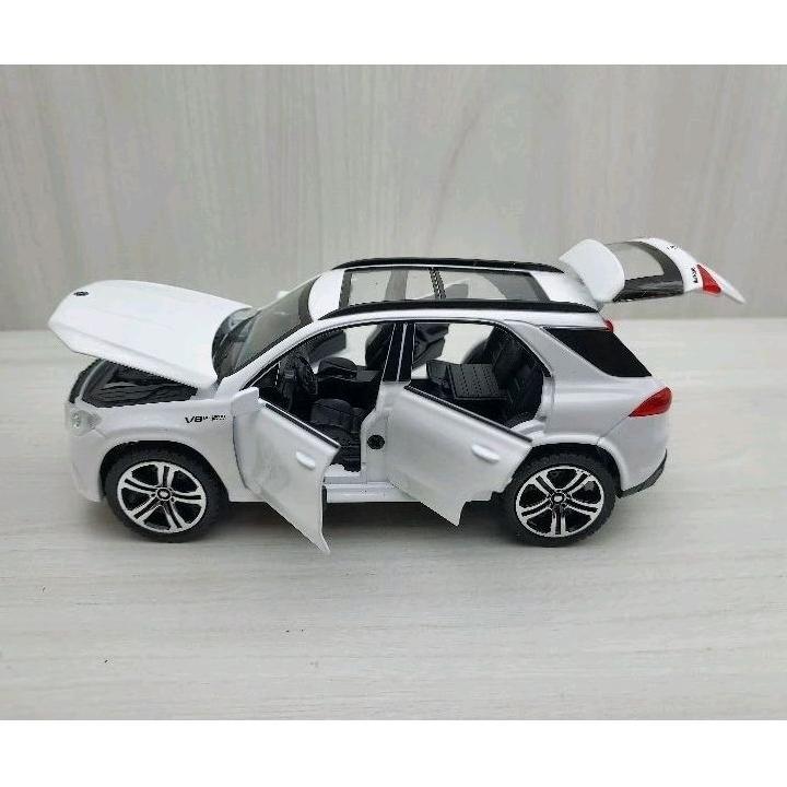 台灣現貨 全新盒裝~1:32 ~賓士 AMG GLE63 S 白色 合金 模型車 聲光車 玩具 兒童 禮物 收藏 交通-細節圖3