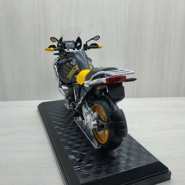 台灣現貨 全新盒裝~1:12~寶馬 BMW R1250 GS 黃黑色 有聲光 重型機車模型 玩具 兒童 禮物 收藏 交通-細節圖4