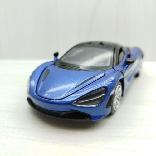 台灣現貨 全新盒裝1:32~麥拉倫 720S 藍色 合金 模型車 聲光車 玩具 兒童 禮物 收藏 交通