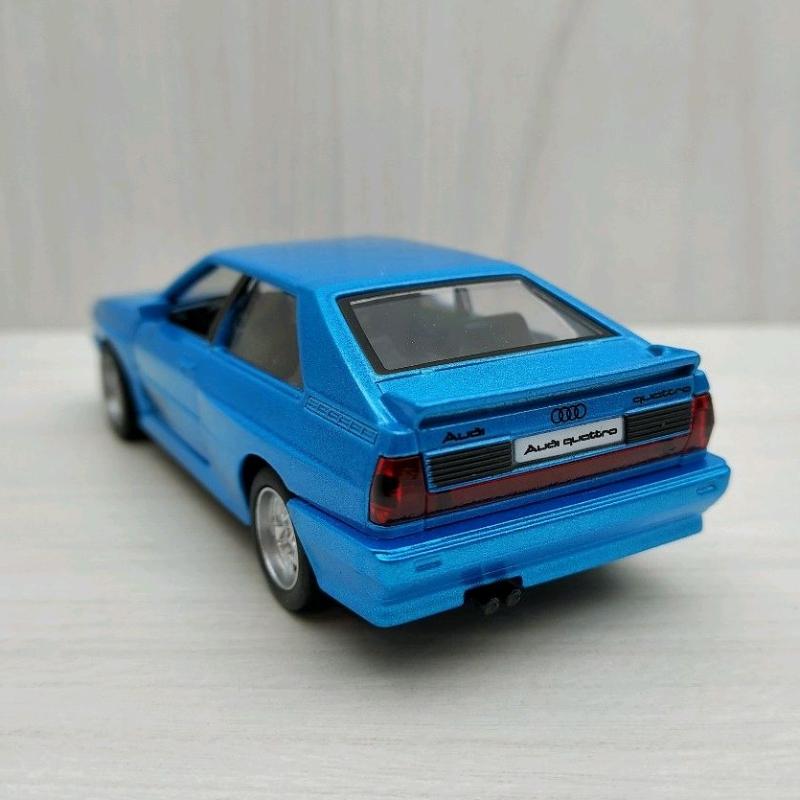 台灣現貨 全新盒裝~1:36~奧迪 AUDI Quattro 1980 藍色 合金 模型車 迴力車 玩具 兒童 禮物-細節圖4