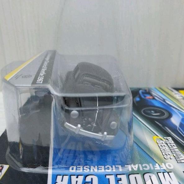 台灣現貨 全新包裝 CCA 1:54~福斯 1967 金龜車 消光黑色 避震效果 螺絲底盤 合金滑行車-細節圖2