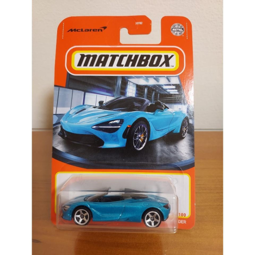 台灣現貨 1:64火柴盒 麥拉倫 MCLAREN 720S SPIDER 亮藍色 合金 模型車 玩具 小汽車 兒童 禮物