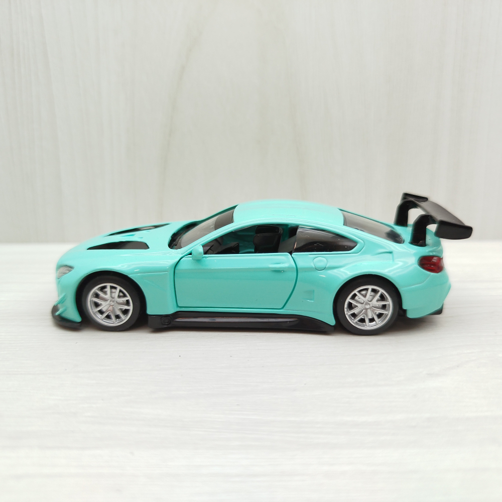 台灣現貨 全新盒裝~1:44~寶馬 BMW M6 GT3 蒂芬妮綠色 合金 模型車 玩具 迴力 兒童 生日 禮物 收藏-細節圖2