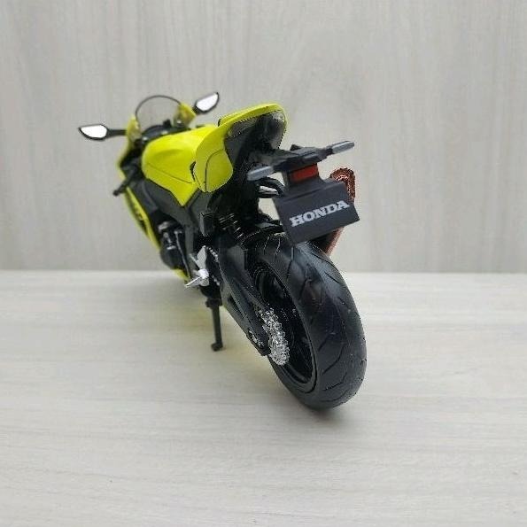 台灣現貨 全新盒裝~1:12~本田 HONDA CBR 1000RR-R螢光 黃色 模型車 玩具 兒童 收藏 重機 禮物-細節圖4