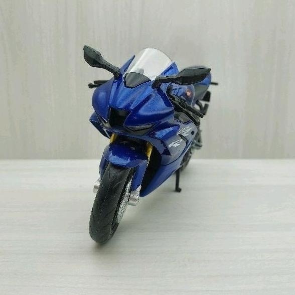 台灣現貨 全新盒裝~1:12~本田 HONDA CBR 1000RR-R 藍色 模型車 玩具 兒童 收藏 重機 禮物-細節圖2