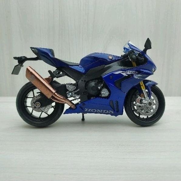 台灣現貨 全新盒裝~1:12~本田 HONDA CBR 1000RR-R 藍色 模型車 玩具 兒童 收藏 重機 禮物-細節圖3