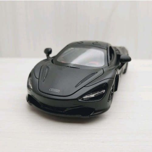 台灣現貨 全新盒裝1:32麥拉倫720S 消光黑色(紅色內飾板) 合金 模型車 聲光車 玩具 兒童 禮物 收藏 交通