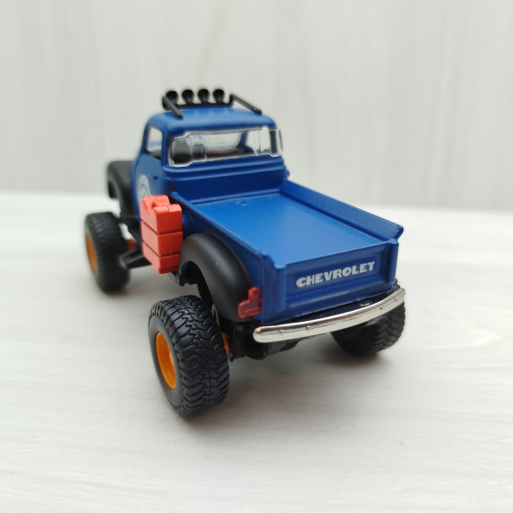 台灣現貨 全新盒裝1:36雪佛蘭＇53CHEVROLET3100消光藍 合金 模型車 玩具 迴力 兒童 生日 禮物 收藏-細節圖4