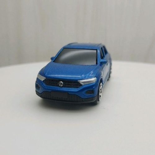 台灣現貨 全新盒裝~1:64~福斯 T-ROC CRV 藍色 黑窗 合金 模型車 玩具 小汽車 兒童 禮物 收藏 交通