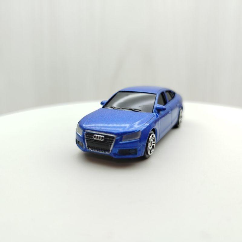台灣現貨 全新盒裝1:64~奧迪 AUDI A5藍色 黑窗 合金 模型車 玩具 小汽車 兒童 禮物 收藏 交通 比例模型