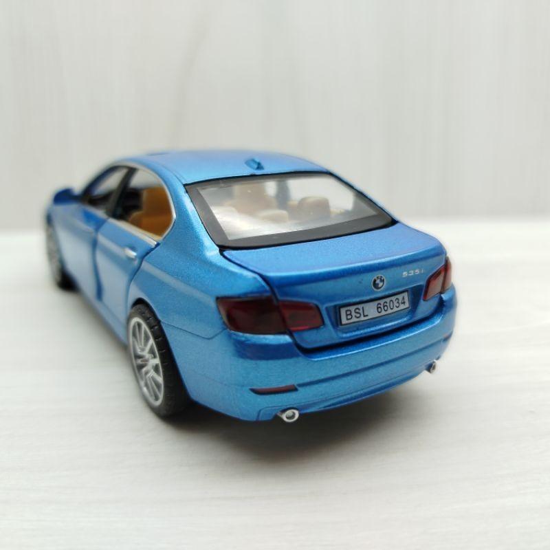 台灣現貨 全新盒裝~1:32 ~BMW 寶馬 535i 亮藍色 合金 模型車 聲光車 玩具 兒童 禮物 收藏 交通 比例-細節圖4